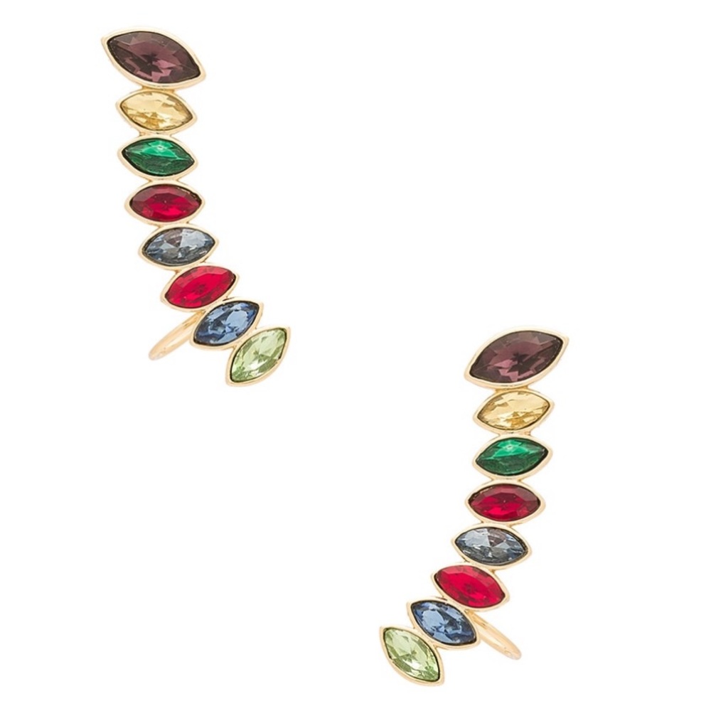 STACKED SPARKLER EAR CLIMBER Rebecca Minkoff